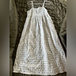 NWT Madewell Summertime Midi Dress in seersucker gingham